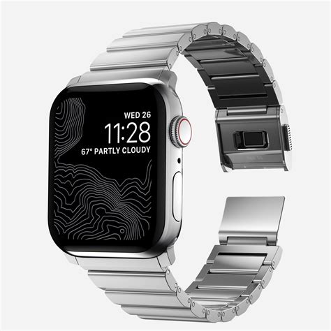 apple watch stainless steel band|apple watch metal band 45mm.